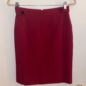 Dark pink/magenta pencil skirt